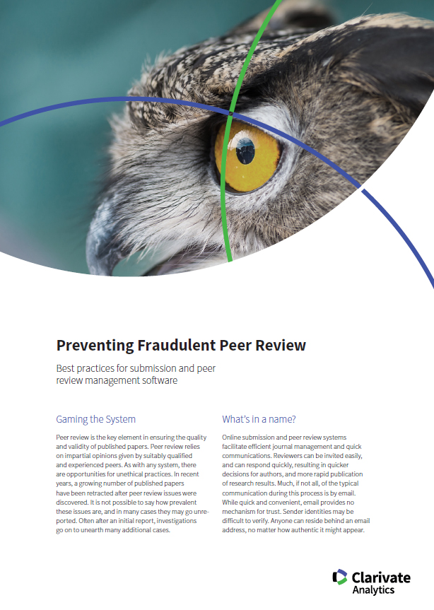 Preventing Fraudulent Peer Review Case Study Preview